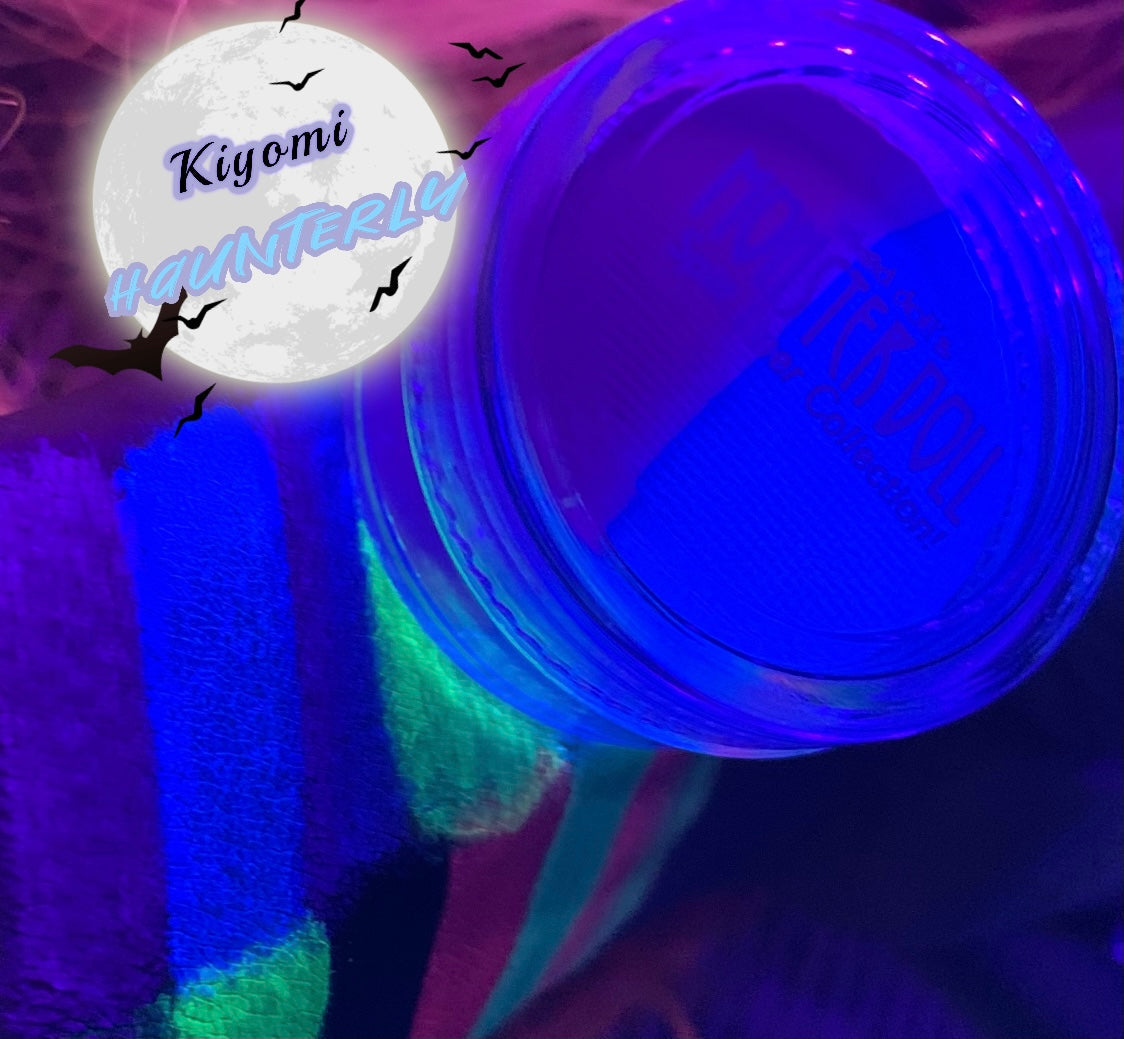 Inked Doll Cosmetics - (HUGE!) Monster Doll KIYOMI HAUNTERLY *UV Neon Pastel* SPLIT LINER/FACE/BODY PAINT