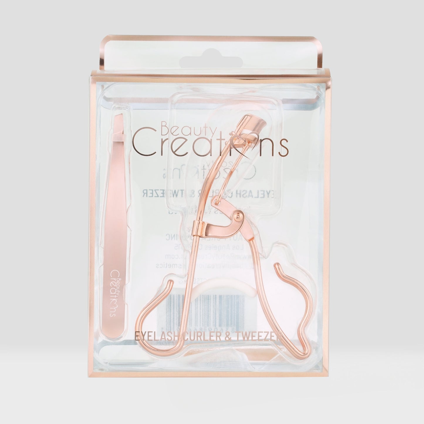 Eyelash Curler & Tweezer Set Rose Gold