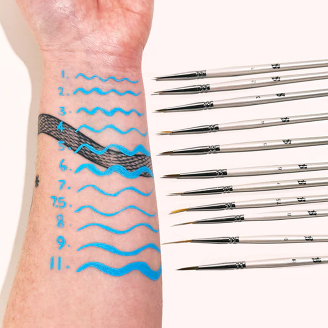 Thick Liner Brush Set - Glisten Cosmetics