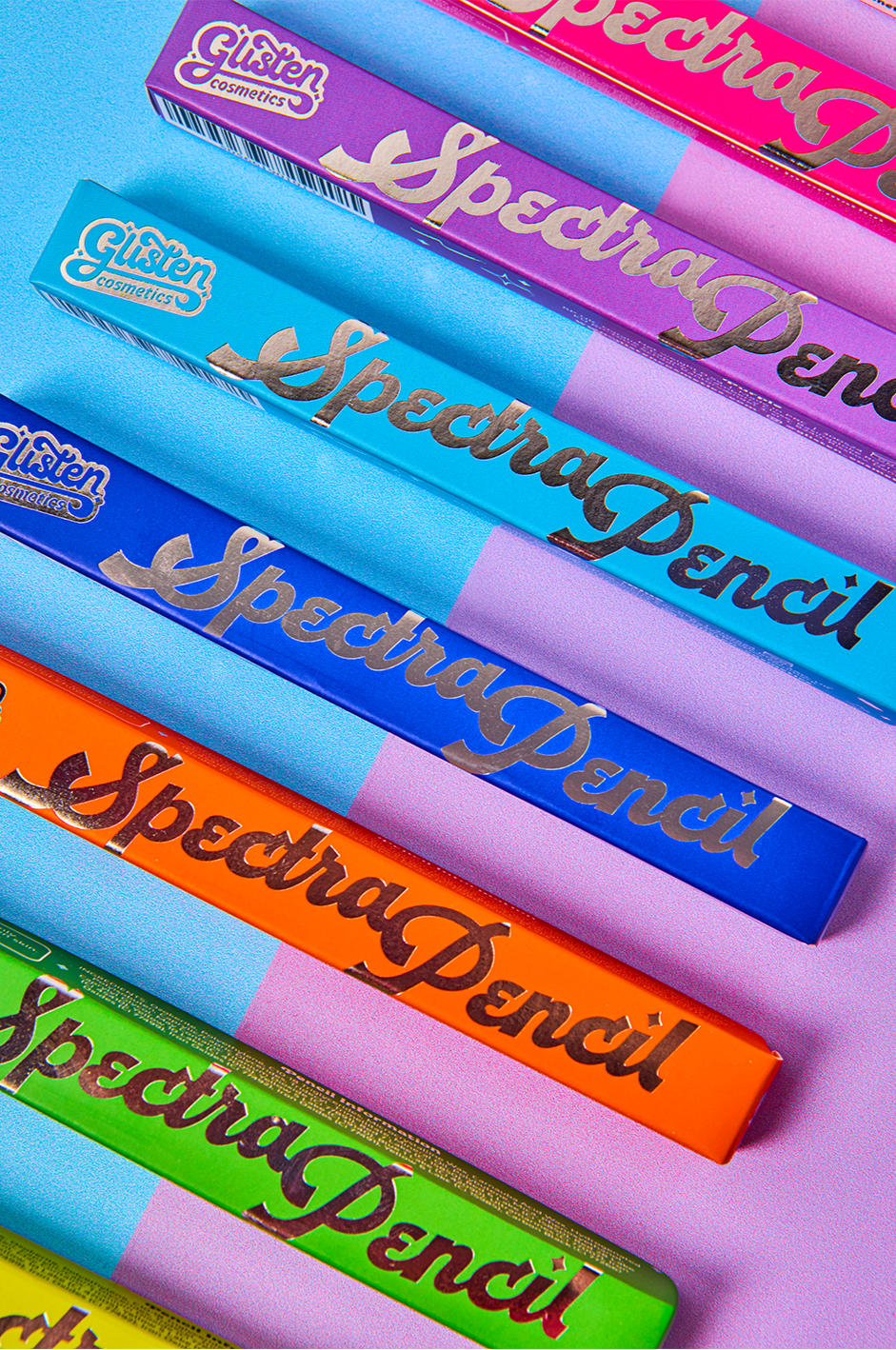White Spectra Pencil - Colourful Pencil - Glisten Cosmetics