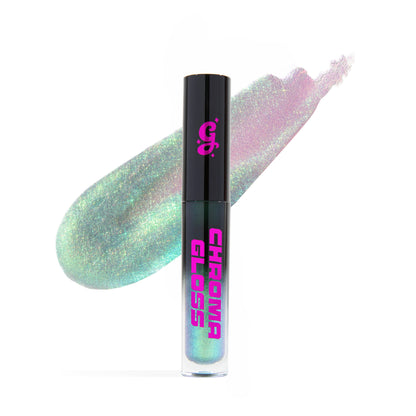 Pluto Chroma Gloss (Turquoise/Pink) - Multichrome Lip Gloss - Glisten Cosmetics
