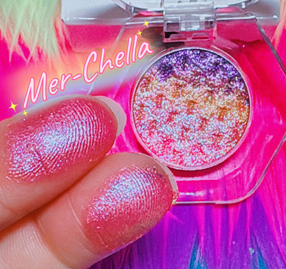 Inked Doll Cosmetics - MER-CHELLA “MERMAIDIA COLLECTION” PRESSED TRIPLECHROME