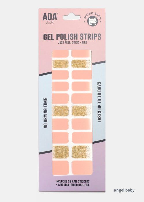 AOA Paw Paw Gel Polish Strips: Angel Baby