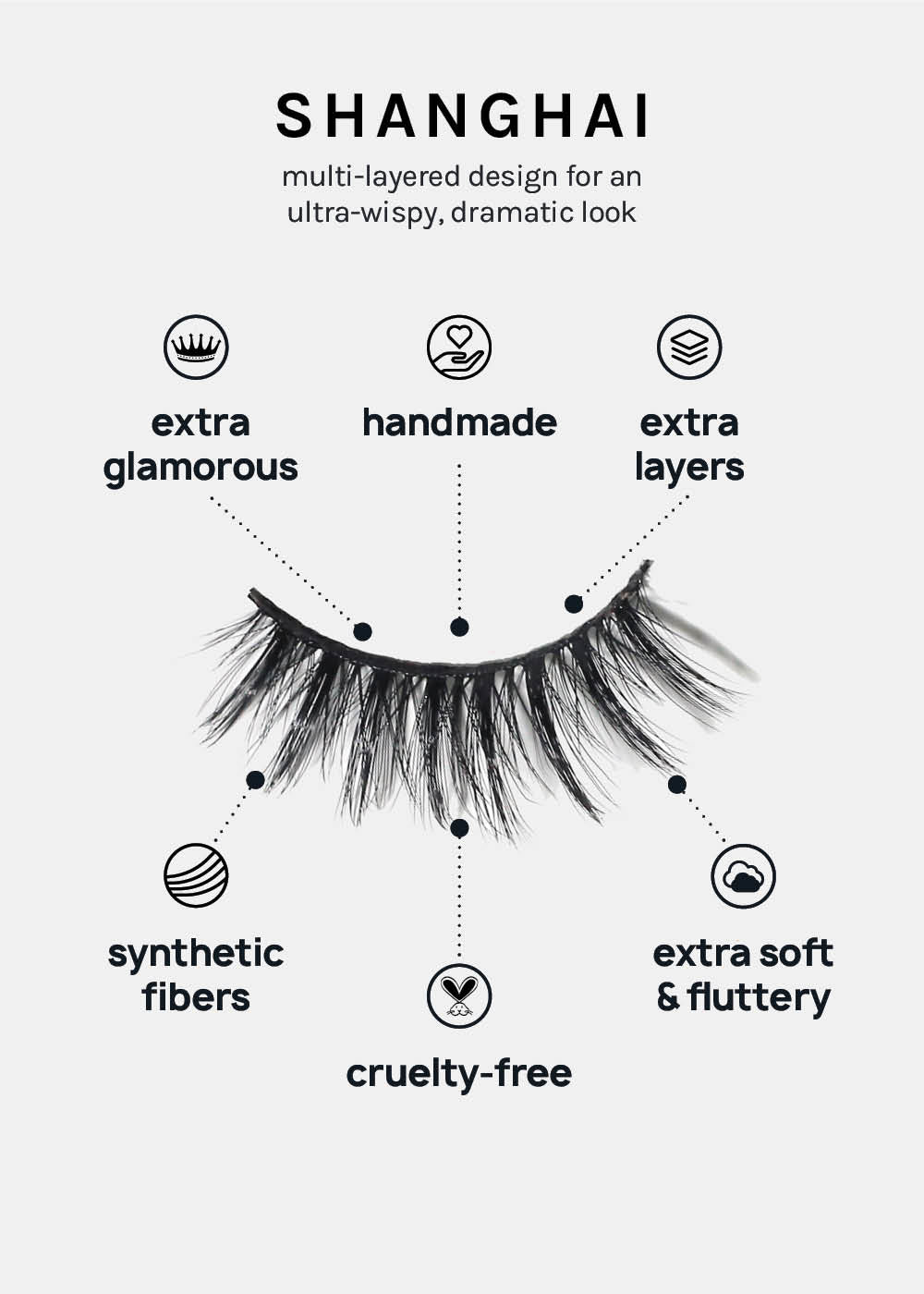 A+ Glam 3D Faux Mink Lashes - Shanghai