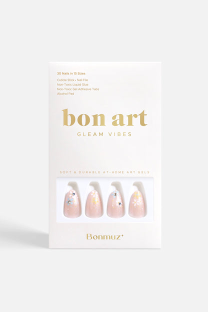 Bonmuz - Cloudy Halo | Soft & Durable Press-On Nails