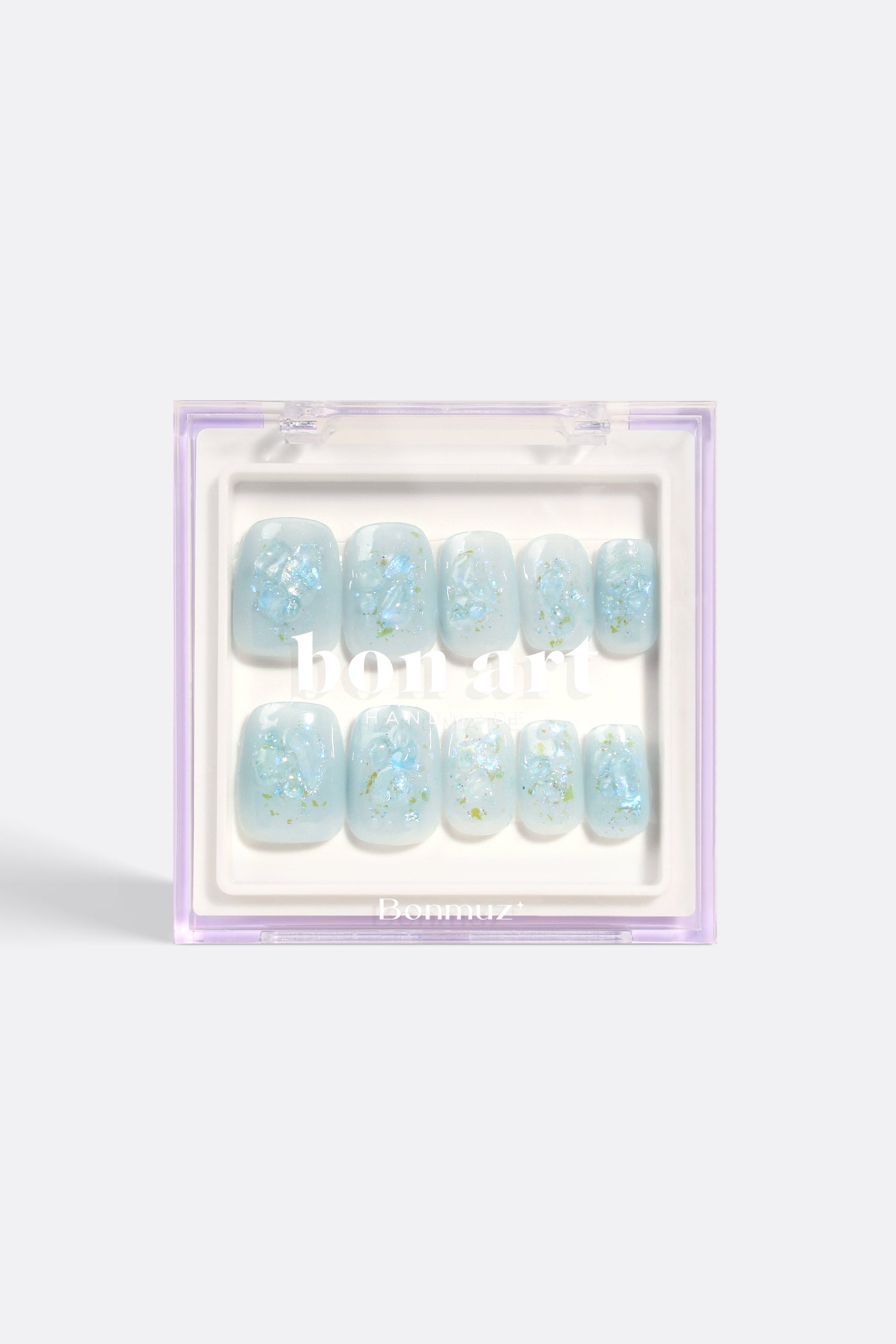 Bonmuz - Glacial Gleam | Pro Handmade Gel Nails