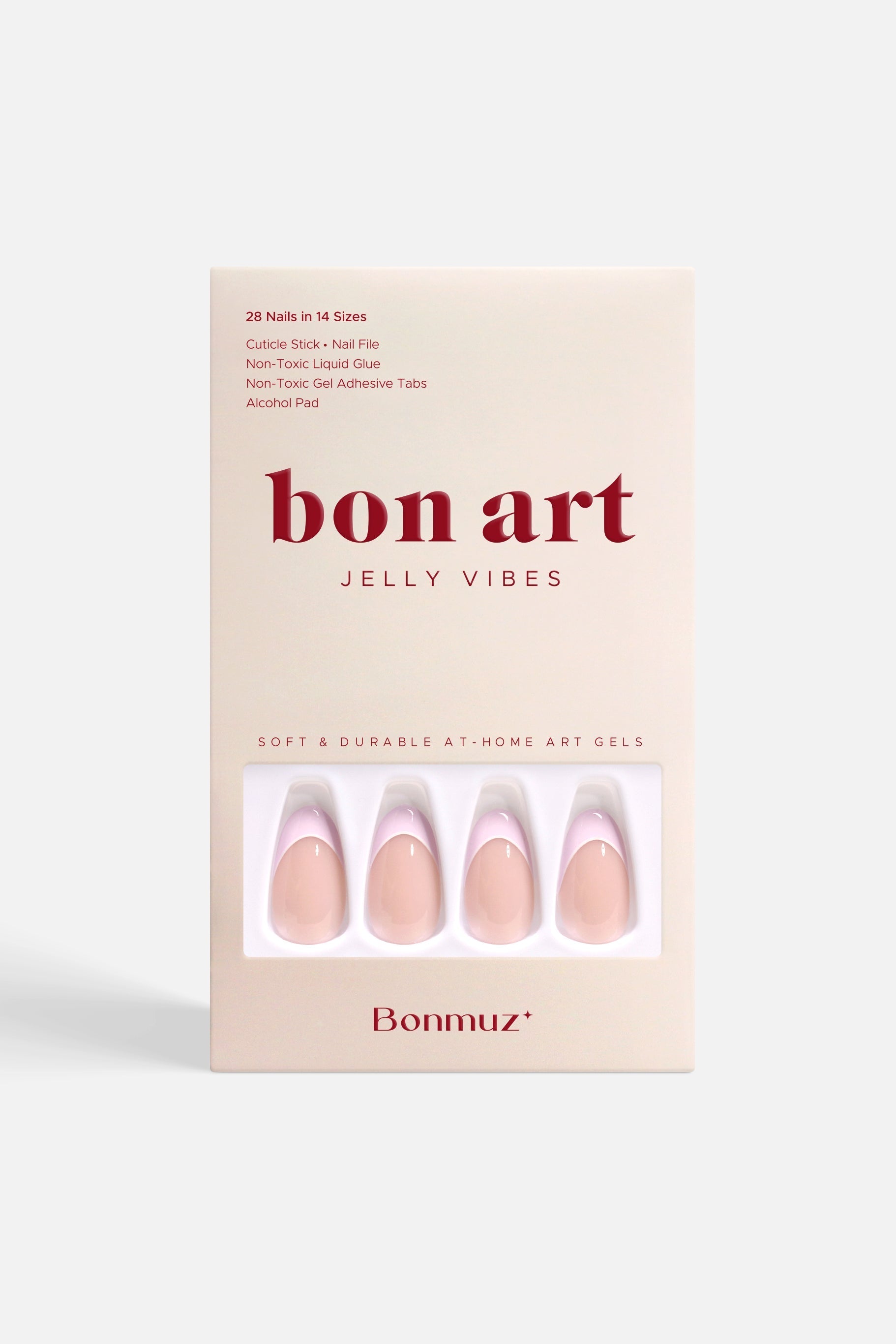 Bonmuz - Lavender Petal Grace | Soft & Durable Press-On Nails