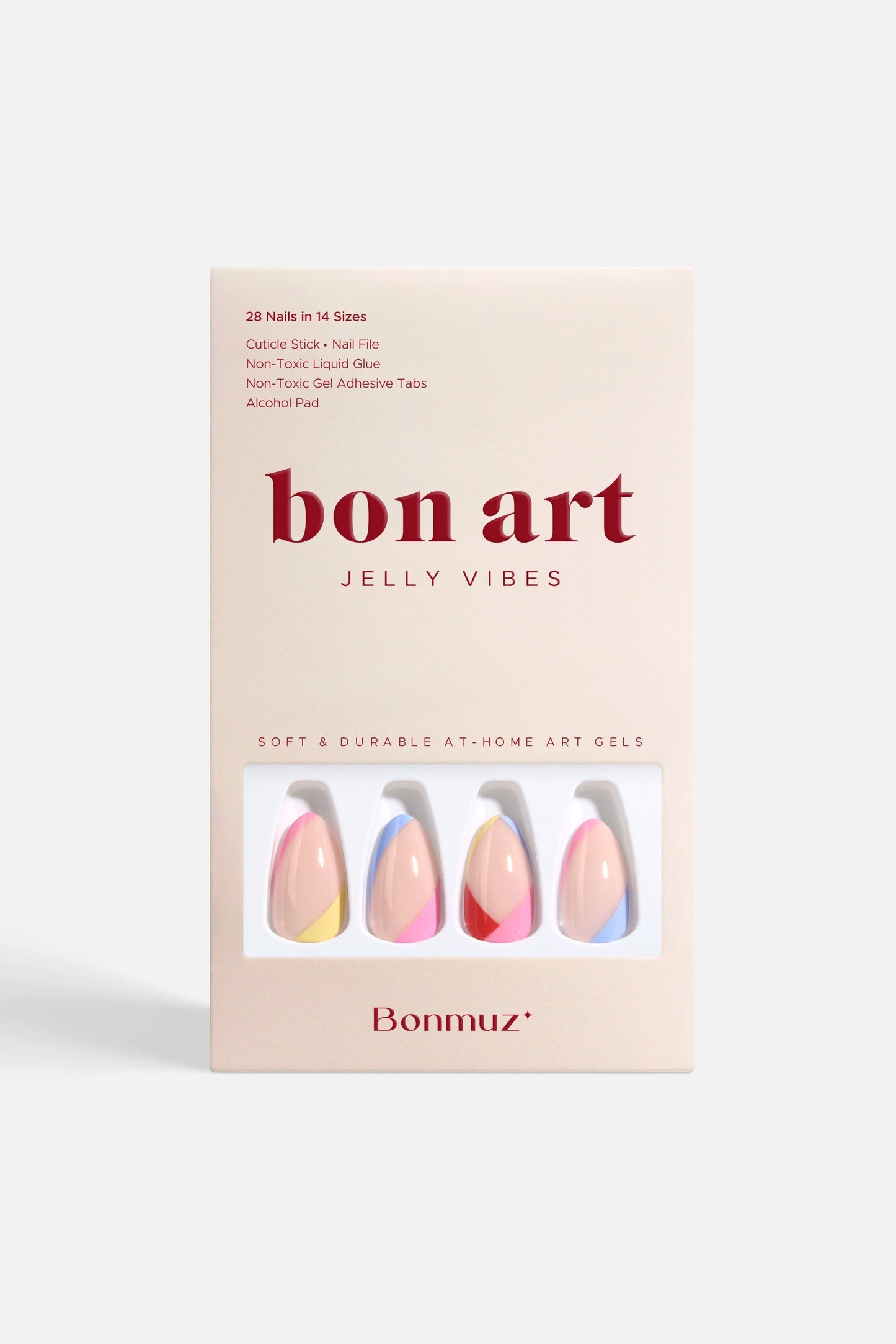 Bonmuz - Tropical Splash | Soft & Durable Press-On Nails