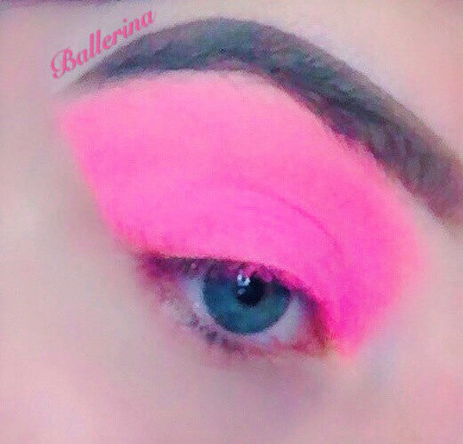 Inked Doll Cosmetics - *UV* BALLERINA! (Medium Pink) PRESSED EYESHADOW SINGLE