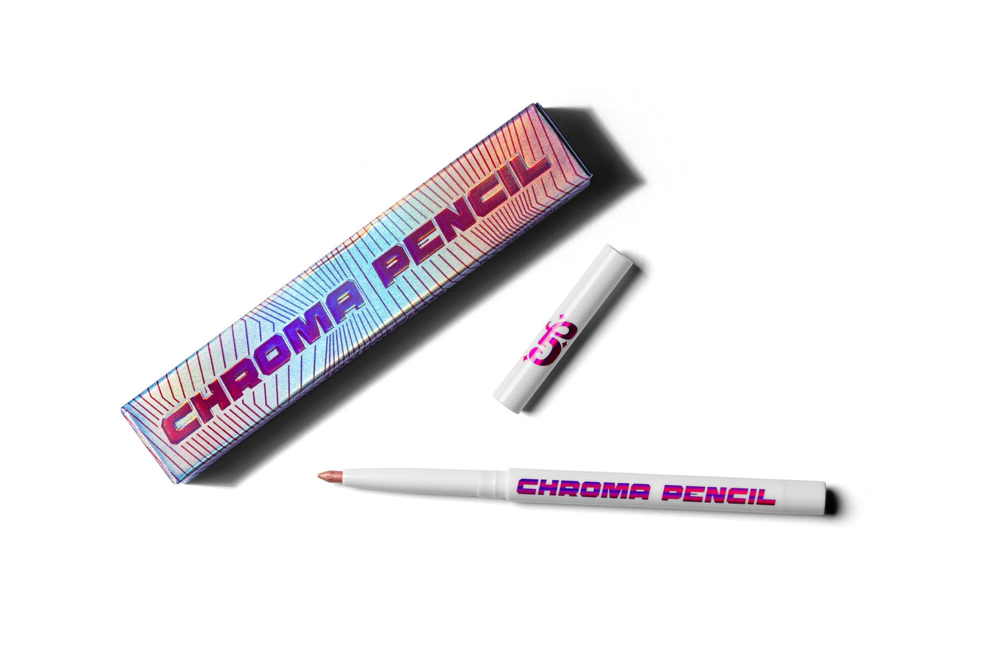 Marshmallow Chroma Pencil (Pink/Gold) - Duochrome Pencil - Glisten Cosmetics