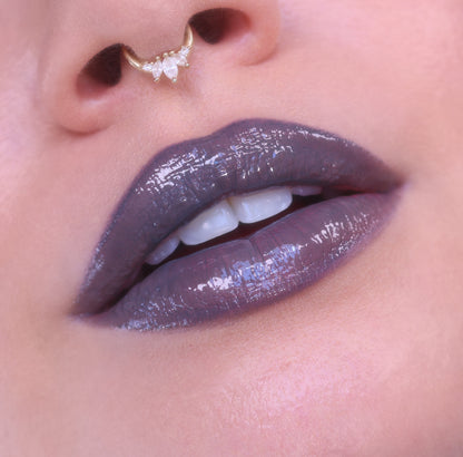 Veil Glis Gloss (Dark Grey) - Lip Gloss - Glisten Cosmetics