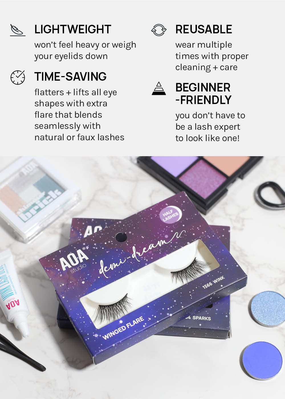 Demi-Dream Half Lashes – Wink