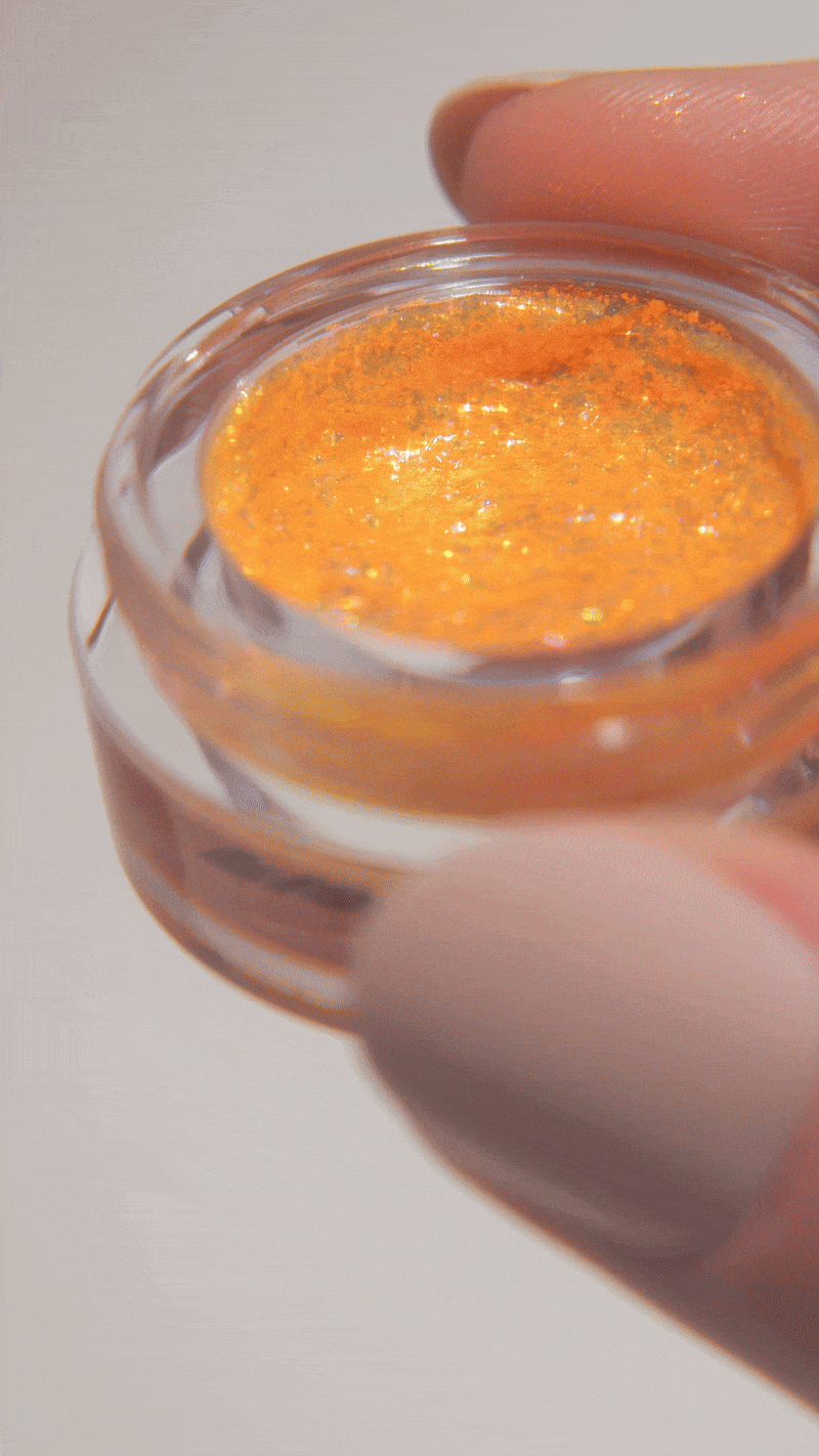 Flame Chroma Flakes (Orange) - Duochrome Pigment - Glisten Cosmetics