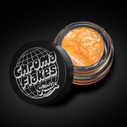Flame Chroma Flakes (Orange) - Duochrome Pigment - Glisten Cosmetics