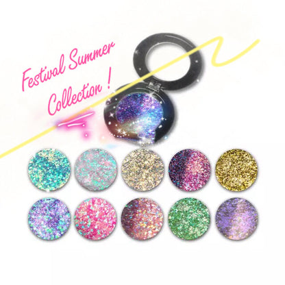 Inked Doll Cosmetics - PINK DIAMOND *LMT EDT* Summer Festival Pressed Glitter