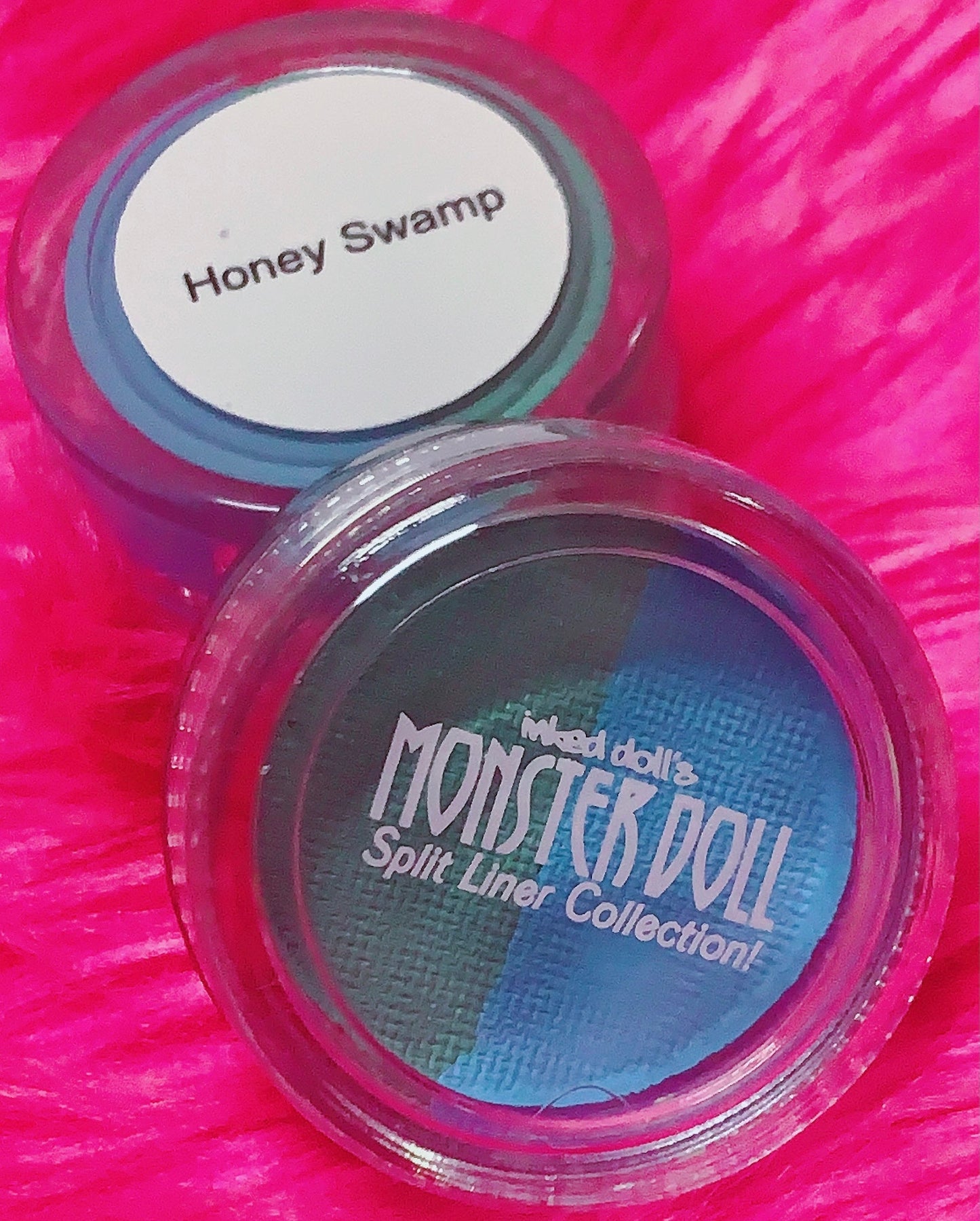 Inked Doll Cosmetics - (HUGE!) Monster Doll HONEY SWAMP *UV NEON PASTEL* Split Liner/Face/Body Paint