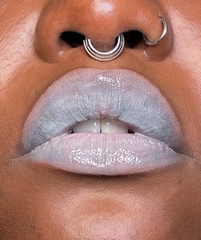 Grey Area Glis Gloss (Light Grey) - Lip Gloss - Glisten Cosmetics
