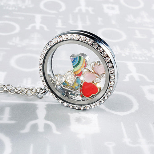 Gold Letter C Locket Charm