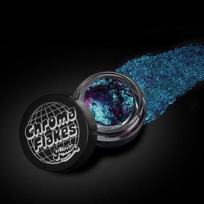 Milkyway Chroma Flakes (Blue/Purple) - Duochrome Pigment - Glisten Cosmetics