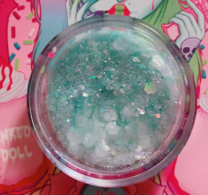 Inked Doll Cosmetics - MINT CRYSTALS Chunky GlamDoll Glitter