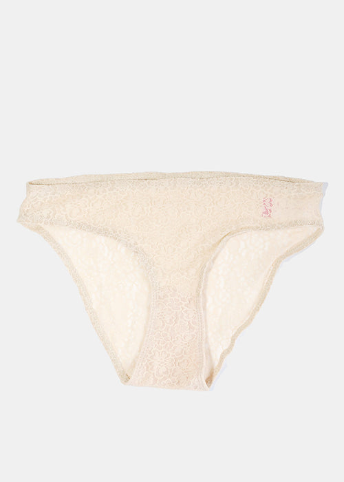 Beige Lace Panty