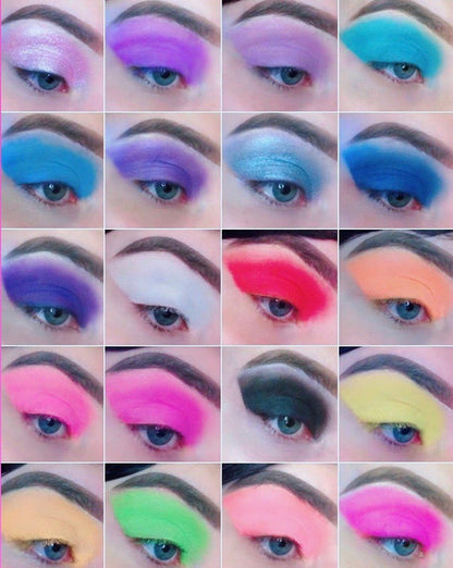 Inked Doll Cosmetics - *UV* BALLERINA! (Medium Pink) PRESSED EYESHADOW SINGLE