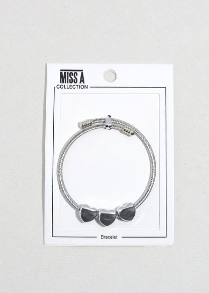 Heart to Heart Cable Bracelet