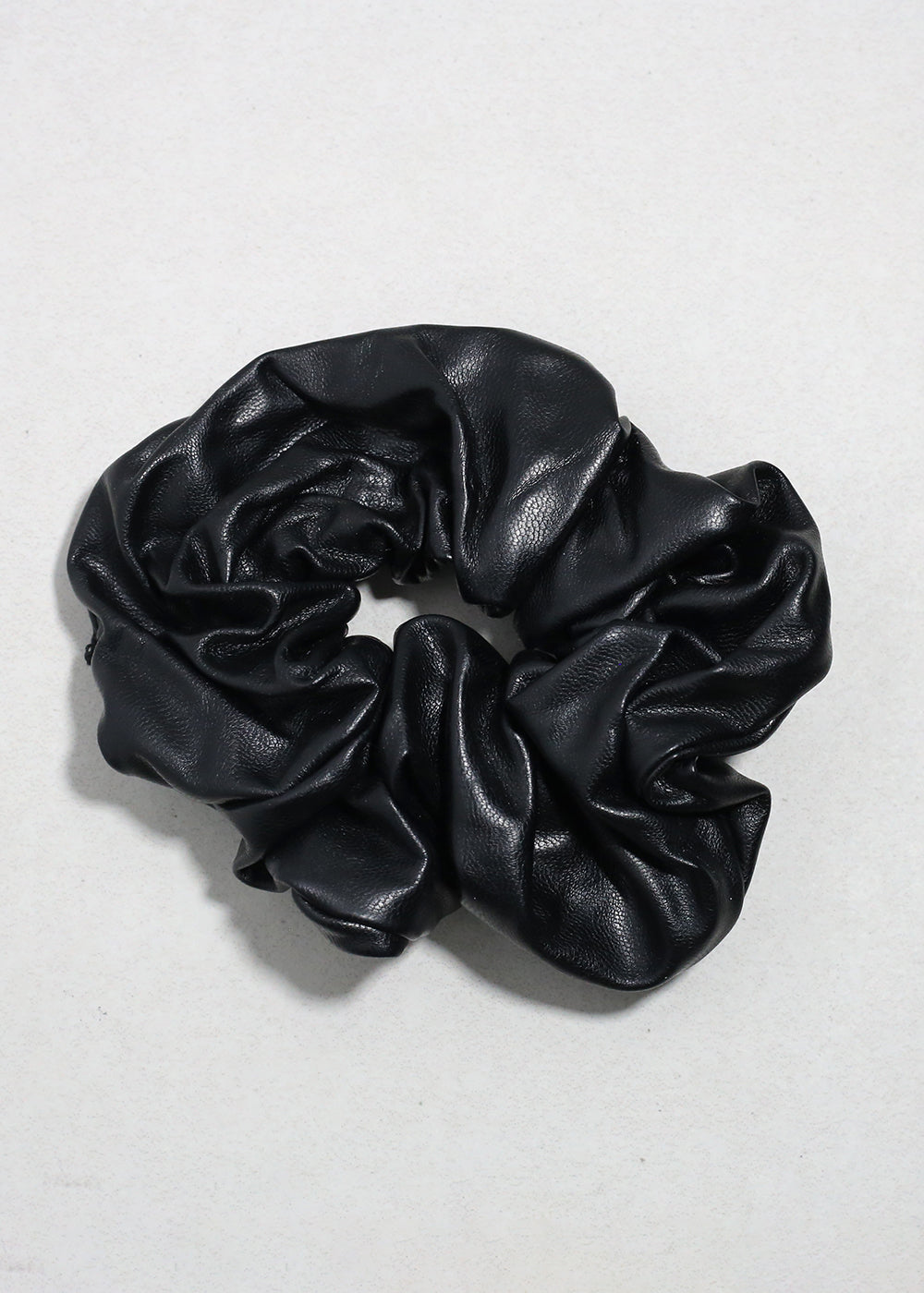Faux Leather Oversized Scrunchie