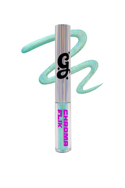 Seabreeze Chroma Flik (Teal/Silver) - Liquid Liner - Glisten Cosmetics