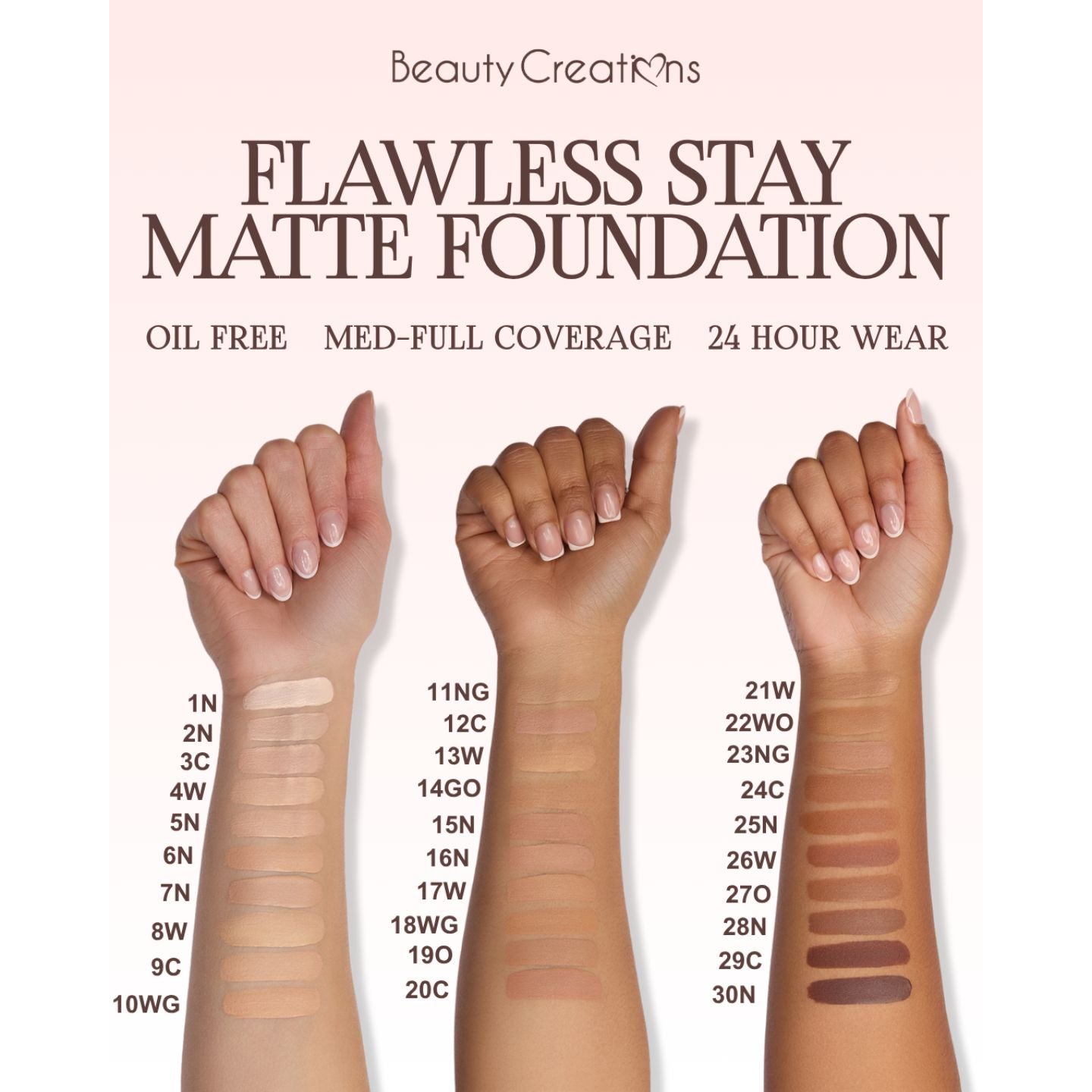 Flawless Stay Matte Foundation Group Samples