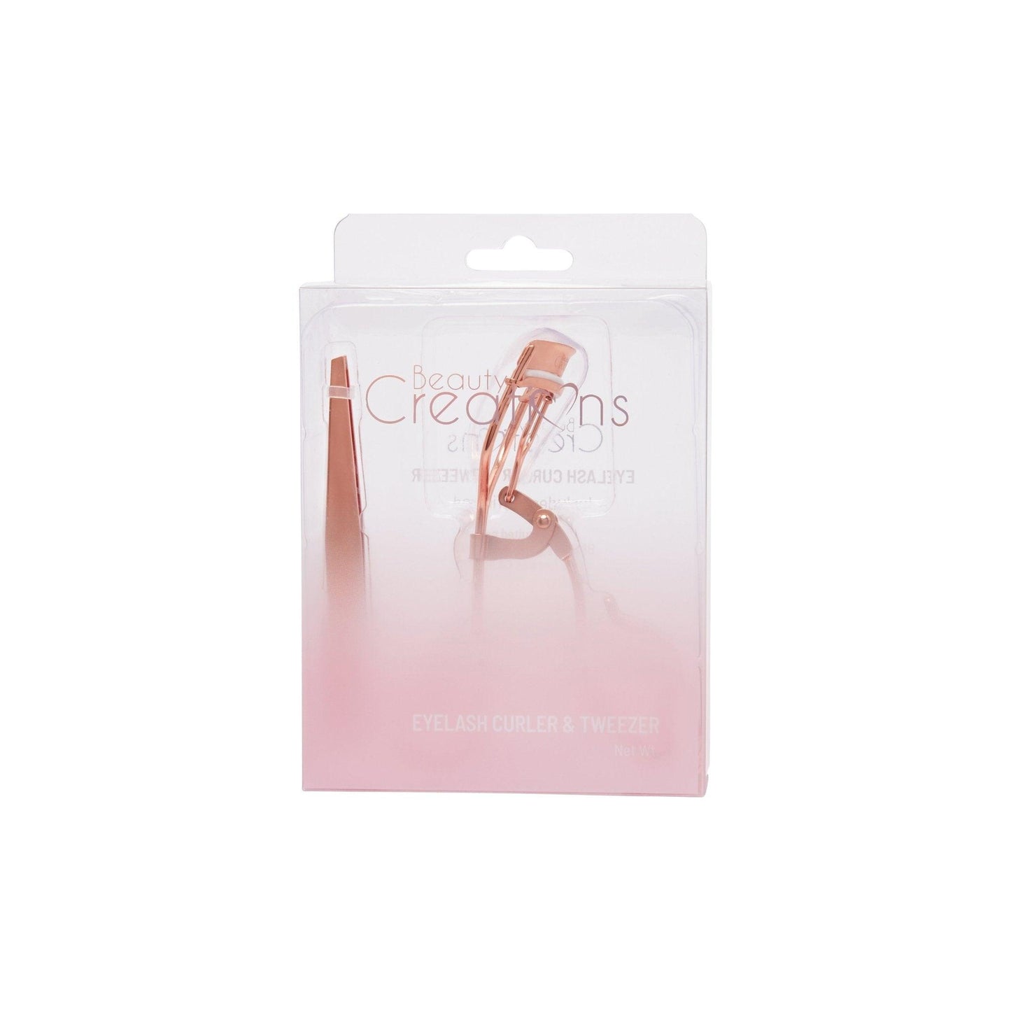 Rosegold Eyelash Curler and Tweezer Set