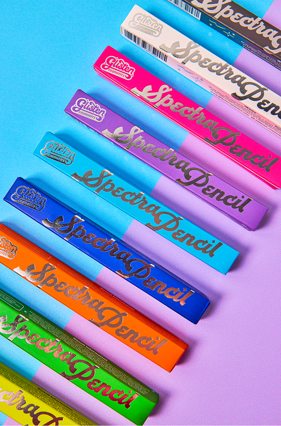 White Spectra Pencil - Colourful Pencil - Glisten Cosmetics