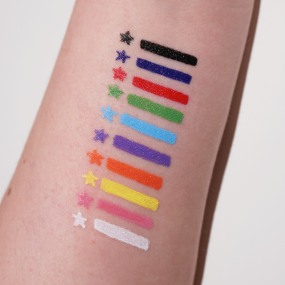 White Spectra Pen - Star Stamp Liner - Glisten Cosmetics