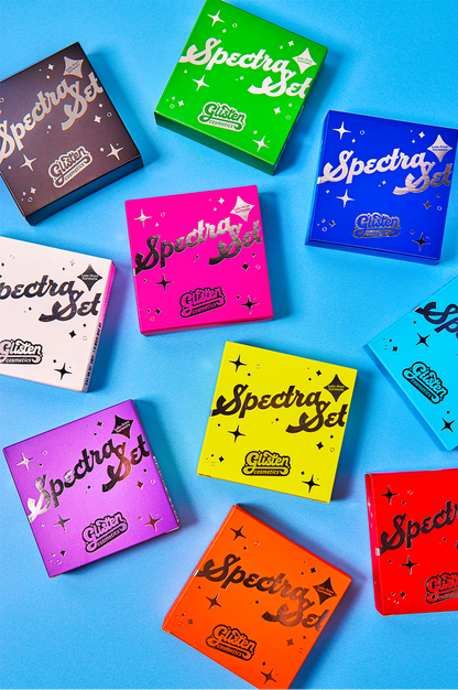 Red Spectra Set - Colourful Pressed Powder - Glisten Cosmetics